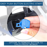 electric push button start mower