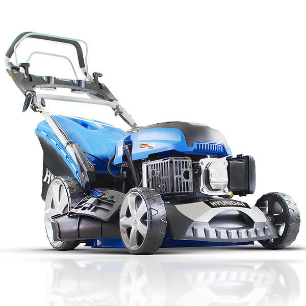 Hyundai 18" / 46cm 139cc 4-in-1 Electric-Start Self-Propelled Petrol Lawnmower Mulch, Rear & Side Discharge, Hose Connector | HYM460SPE