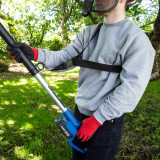 Harness and safety gear when using a long reach pole saw