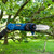 Pruning a tree with the Hyundai long reach cordless pruner