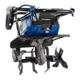 Hyundai 2x 20v (40V) Cordless Garden Tiller, 360mm Width, 220mm Depth, Brushless Motor, Li-Ion Batteries | HY2198