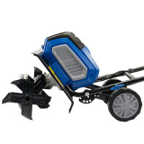 Hyundai 2x 20v (40V) Cordless Garden Tiller, 360mm Width, 220mm Depth, Brushless Motor, Li-Ion Batteries | HY2198