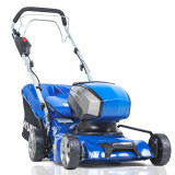 Hyundai HYM40LI420SP 40V Lithium-Ion Cordless Battery Powered Self Propelled Roller Lawn Mower 41.5cm Cutting Width With Battery & Charger (40v and 60v Garden Machinery)