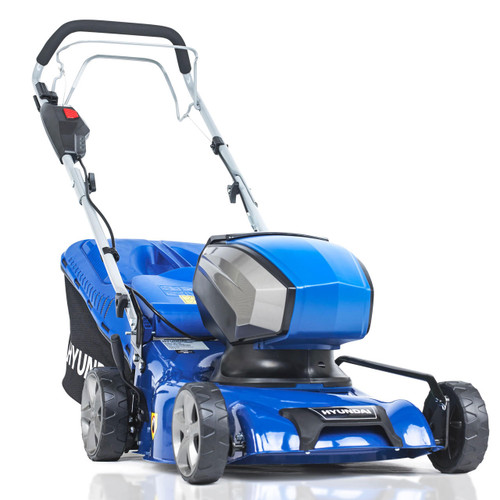 Hyundai HYM40LI420SP 40V Lithium-Ion Cordless Battery Powered Self Propelled Roller Lawn Mower 41.5cm Cutting Width With Battery & Charger (40v and 60v Garden Machinery)