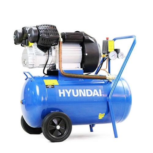 Hyundai 50L Air Compressor, 14CFM/116psi, Direct Drive V-Twin, 3HP | HY3050V